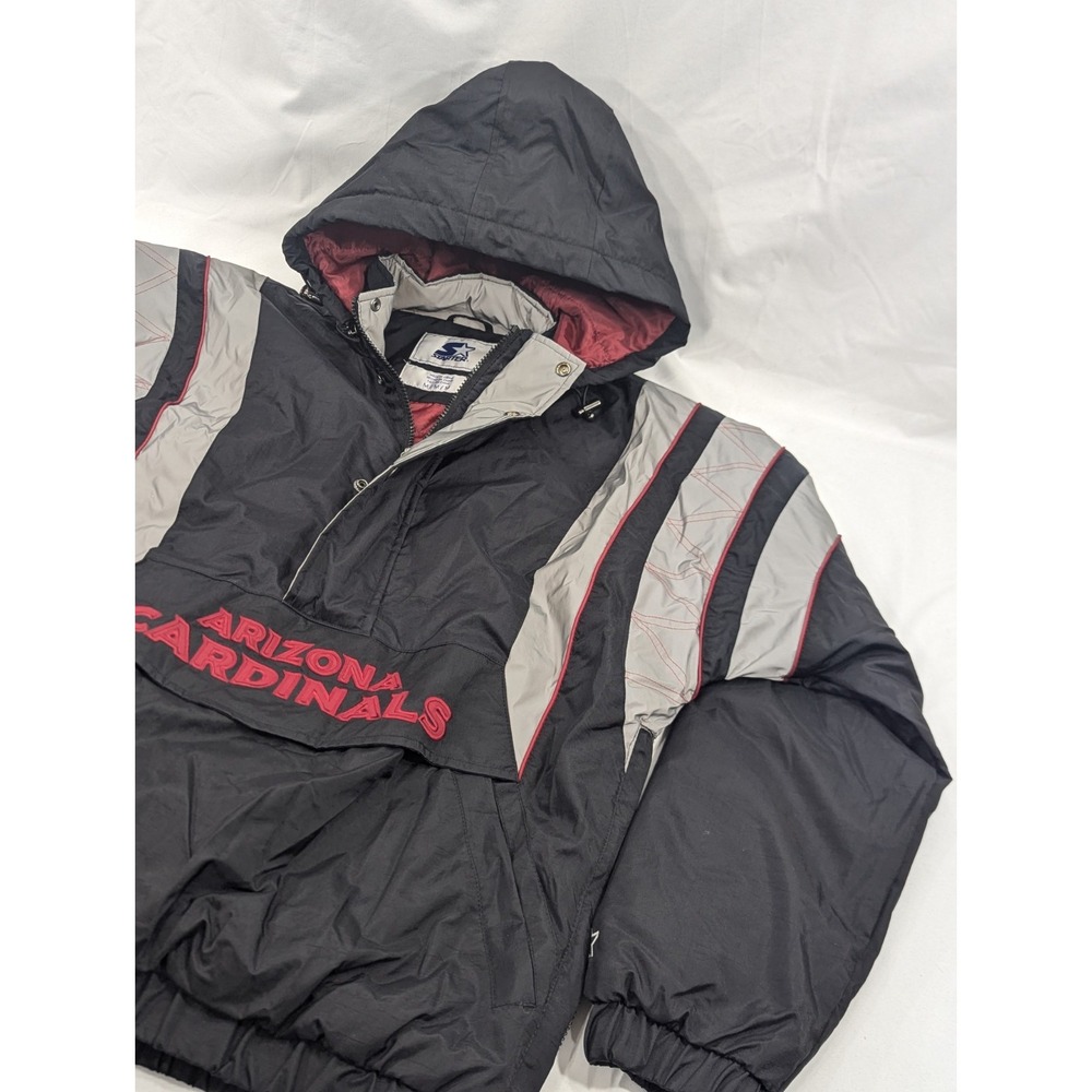 Phenomenal Starter Jacket Hi-vis Reflective Pullover Pouch Arizona Cardinals Med
